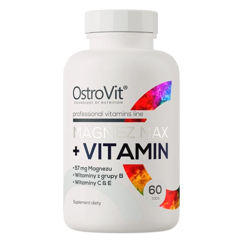 OstroVit - Magnez MAX + Vitamin - 60 tabletek OstroVit - Magnez MAX + Vitamin - 60 tabletek